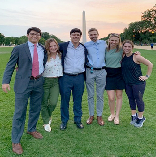 2019 Health Policy Fellows with Washington Monument in the Background